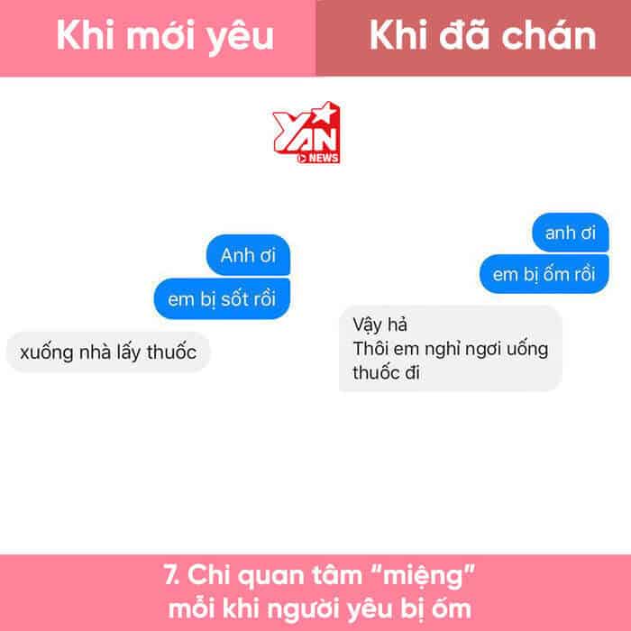 Tâm lý con trai khi chán yêu bộc lộ qua tin nhắn