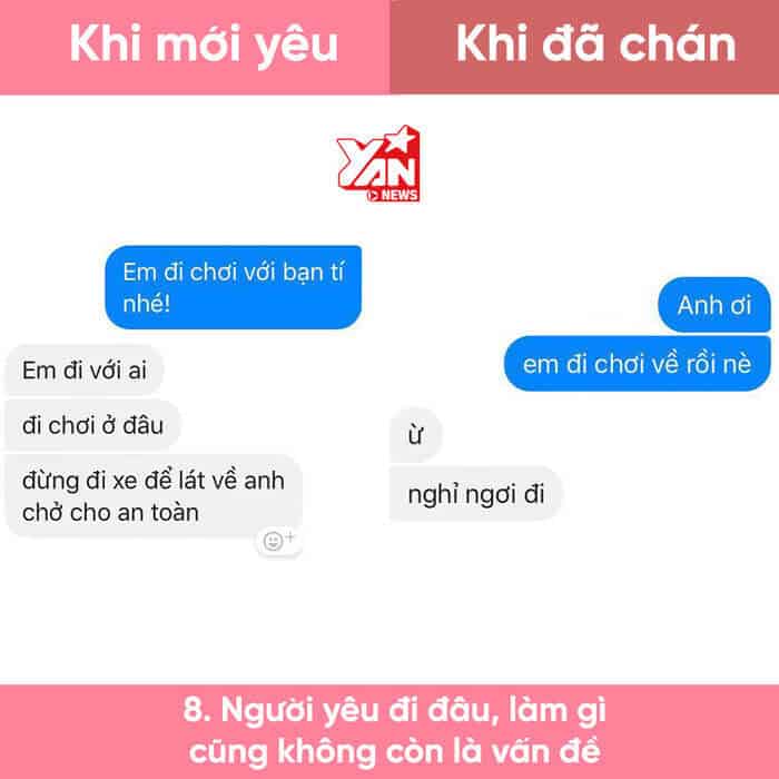 Tâm lý con trai khi chán yêu bộc lộ qua tin nhắn